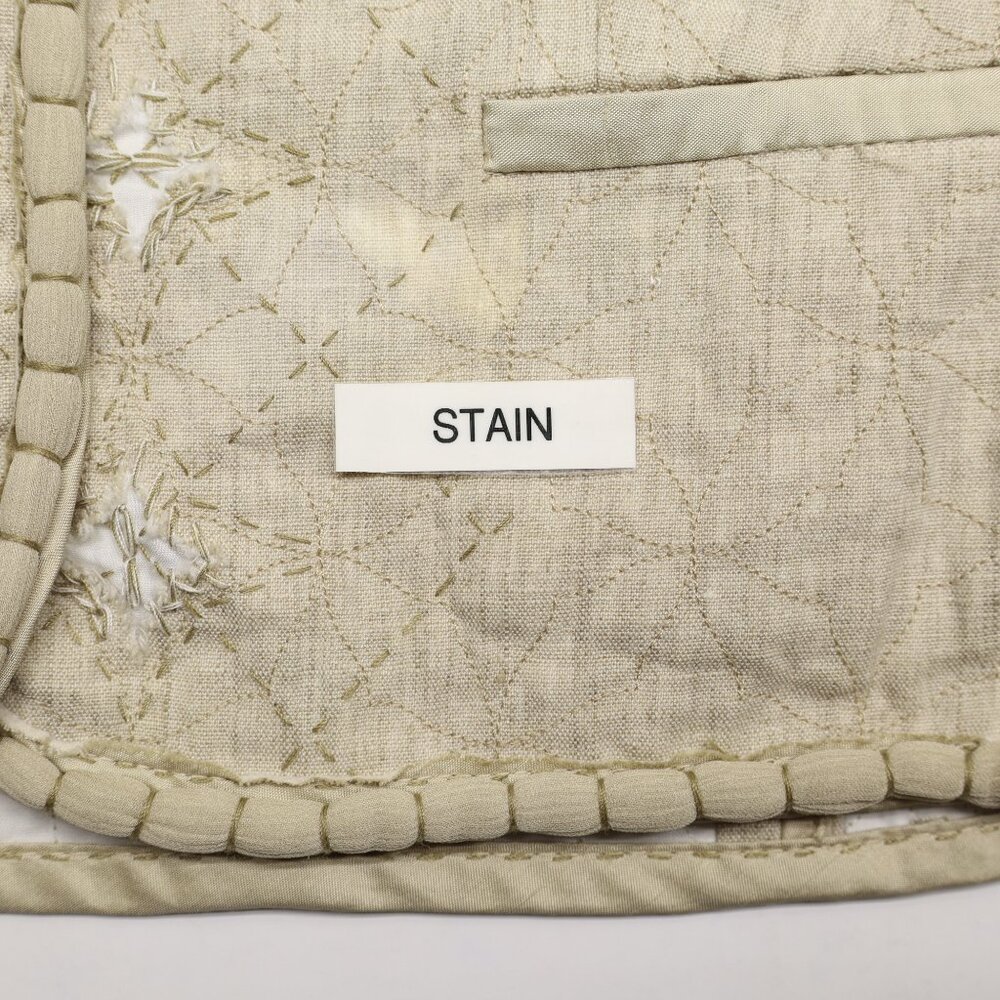 Elie Tahari Women's Neutral Reversible Linen Stitch Details Jacket Sz M NEW - Picture 6 of 11